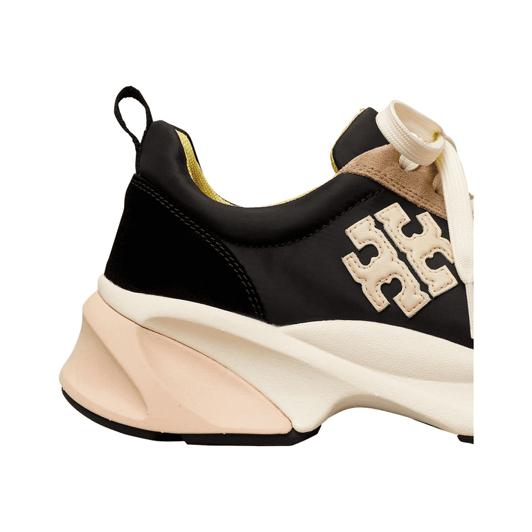 Tory Burch BLACK/CREAM/BLACK Women's Good Luck Trainer Sneaker, US