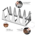 thumbnail image 4 of MesaSe Stainless Steel Kabob Skewer Rack  BBQ Multi Grill Rack Chicken Wing Leg Rack Holder for Grill, 4 of 10