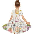 thumbnail image 4 of LOVZFMLL Robe Imprimée Mignonne pour Enfants Camisole Extensible Robe Sans Manches Robe Trapèze, 4 of 5