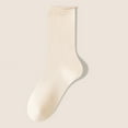 thumbnail image 2 of Tao Tao Women Crew Socks Cotton Dress Socks Ankle Neutral Casual Daily Wear Gilr Lady Solid Color Quarter Socks Rose Gold Free Size, 2 of 3