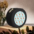 thumbnail image 6 of Naloa Rabbit Is Eating Carrots Round Jewelry Box, Travel Jewelry Organizer, 3.9 x 3.9 x 2in Jewelry Storage Box for Women-Black, 6 of 7