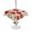 Beige, variant on Outdoor Tablecloth with Umbrella Hole for Patio/Picnic/Party/Camping, Red Poppy Waterproof Table Cloth Square Cover Washable, Spring Summer Farmhouse Flowers Rustic Burlap (60"x 60")