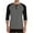 Black Gray, variant on YOIAVAIOY Men's Color Block Henley Shirt Raglan 3/4 Sleeve Button T-Shirt Summer Casual Blouse Tops Beige XXL
