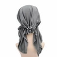 thumbnail image 3 of DESIGNICE Headbands Simple and Fashionable Chemo Cap,Protects Hair Health Prevents Hair Disarray Head Wraps for Women,Burgundy, 3 of 4
