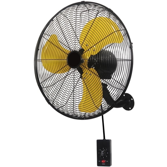 Ken Brown 20 inch Industrial Wall Mount Fan, 4460 CFM High Velocity with Oscillation, for Warehouse, Workshop, Garage and Basement