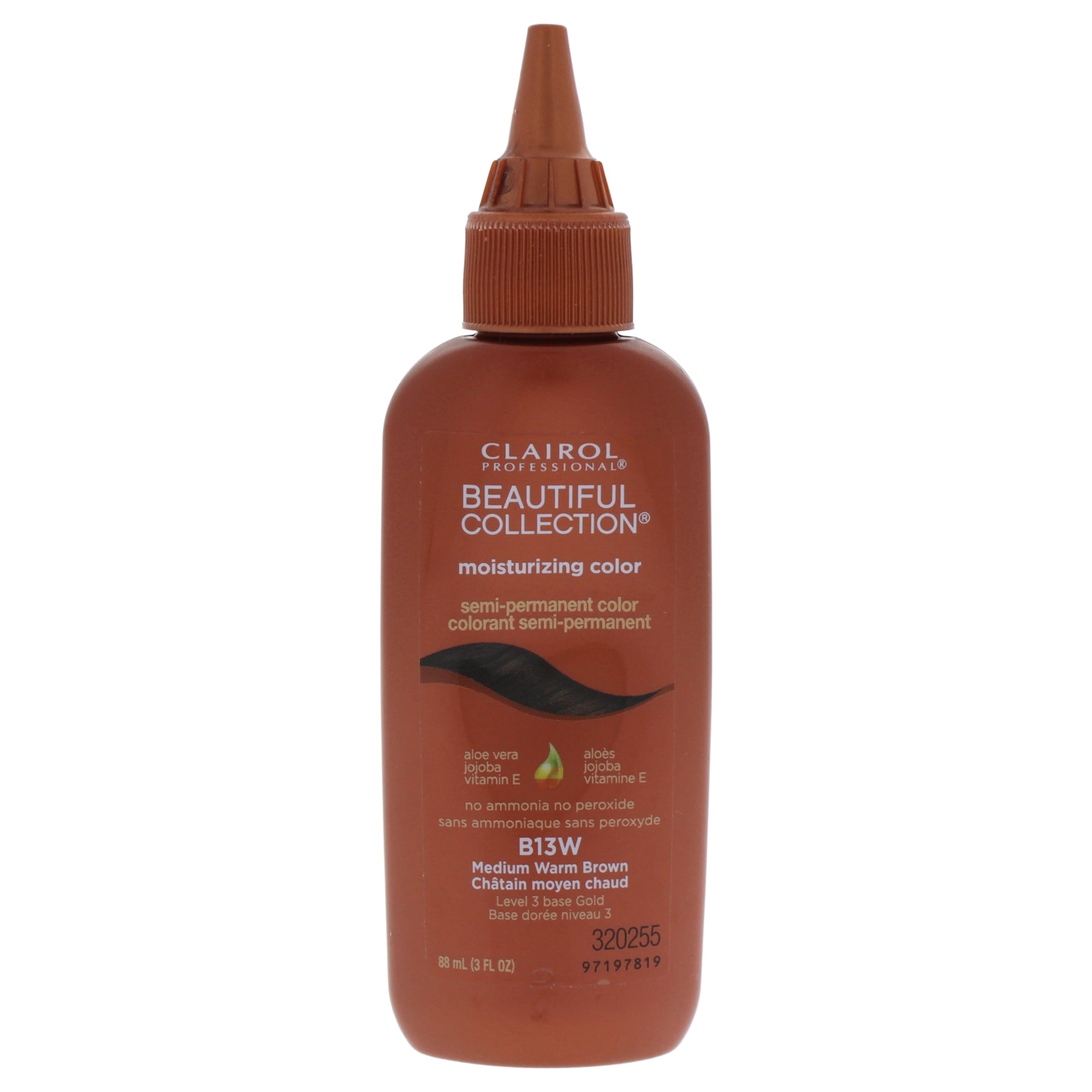 Clairol Beautiful Collection Semi-Permanent Hair Color, # B13W Medium Warm  Brown, 3 fl oz - Walmart.com