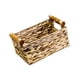 thumbnail image 5 of Cesta de almacenamiento tejida a mano, cesta de picnic rectangular, resistente, versátil, sin tapa Pequeño, 5 of 9
