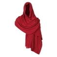 thumbnail image 4 of Capa con Capucha Yuyangstore Medieval Punk Cosplay Adulto Rojo, 4 of 8