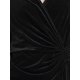 thumbnail image 5 of Vestido de terciopelo INSPIRE CHIC para mujeres, vestido maxi de cóctel para invitadas de boda con escote en V L Negro, 5 of 6