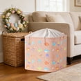thumbnail image 5 of Yhmxh Comforter Storage Bag, Extra Large Clothes Storage Organizer for Blankets Bedding Sweaters, Large Toy Storage Bags Foldable Soft Storage, Zipper Closure, Carry Handles, Closet Moving Travel, 5 of 6