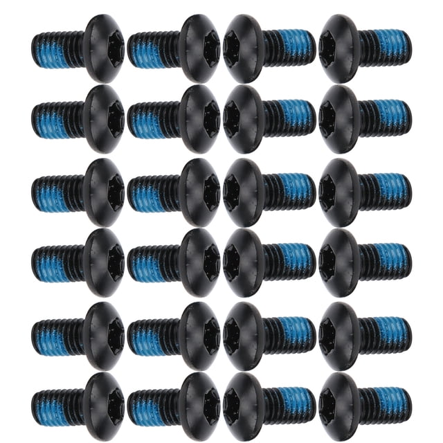 Tornillos de freno de disco, M5X10mm/0.4In 24 piezas T25 Tornillos de freno de disco Perno de rotor de freno de disco, Reparación de teclado para Deportes Ecomeon no
