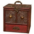 thumbnail image 2 of Caja de Almacenamiento de Madera Caja Decorativa Vintage Caja de Toca Antigua Almacenamiento de Caja de Almacenamiento para , Flor SM SunniMix caja de almacenamiento de joyas, 2 of 8