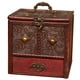 thumbnail image 2 of Caja de almacenamiento de madera antigua vintage, organizador de joyas para llaves Flor, 2 of 7