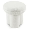 thumbnail image 4 of Furniture of America Thia I Modern 17.5" Upholstered Mushroom-Shape Design Stool, Beige, 4 of 10