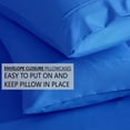 thumbnail image 3 of American Home Collection Brushed Microfiber Sheet Set, Deep Pocket Extra Soft Sheets & Pillowcases Set, 4 Pieces, Full, Blue, 3 of 7