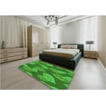thumbnail image 4 of Ahgly Company Indoor Rectangle Patterned Green Area Rugs, 4' x 6', 4 of 6