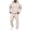 Beige#271004GG, variant on Pink Men's Sweatshirt Suit 2 Piece Outfit Hoodie and Jogger Pants Set Winter Warm Athletic Workout Oversized Mens Sweat Suits