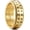 Gold-Viking Runes, variant on Stainless Steel Spinner Weding Ring for Men-8mm Black Stress Relief Fidget Ring Comfort Fit Size Ring Brushed Spinner Wedding Band Comfort Fit Size 10