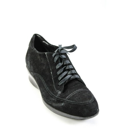 

Pre-owned|Fratelli Rosetti Womens Suede Low Heel Lace Up Oxford Pumps Shoes Black Size 8