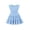 Blue, variant on Arshiner Toddler Girls Dress Ruffle Sleeveless Tiered Swing Twirly Dresses Cute Summer Beach Sundress with Pocket