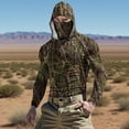 thumbnail image 2 of Dagegui Camouflage Hoodies for Men UV Sun Protection Long Sleeve Performance Gym Shirts Lightweight Running Jogging Workout Tops 001 Camouflage S, 2 of 9