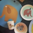 thumbnail image 4 of MesaSe Rabbit Bamboo Fiber Plates Reusable Kids Plates Food-Grade Dishwasher Safe Plates for Toddler, 4 of 5
