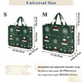 thumbnail image 2 of FORMRS Womens Corduroy Tote Bag Crossbody Shoulder Handbag with Pocket, Christmas Santa Hats, 2 of 7