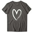 thumbnail image 4 of Ounisa Heart Shirts for Women - Trendy Short Sleeve Womens Graphic T Shirt Cute Love Gifts for Her, 4 of 7