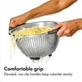 thumbnail image 3 of OXO SoftWorks 5 Quart Stainless Steel Colander with Soft Non-Slip Handles and Elevated Base, 3 of 9