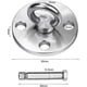 thumbnail image 2 of Heavy Duty Swing Hanger Hooks, Stainless Steel Swing Set Accessories 360 Swivel Wall Ceiling Mount Bracket With Screw Bearable 500kg, 2 of 5
