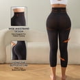 thumbnail image 7 of Athlemo Women High-Waisted Tummy Control Shapewear Capri Anti-Cellulite Leggings, 7 of 7