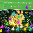 thumbnail image 2 of Cadena de luces LED ZGWJ para decoración de Pascua, diseño de conejo, 16 pies, 50 LED, 2 of 7