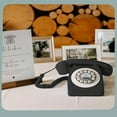 Black Audio Guest Book Wedding Phone with Rotation Dial Record