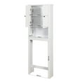 thumbnail image 3 of Over-The-Toilet Bathroom Cabinet with Adjustable Shelves - Tall Narrow Storage Organizer, Wall-Mounted Space Saver for Bathroom Essentials, Engineered Wood Construction, Easy Assembly, Anti-Tip Design, 3 of 9
