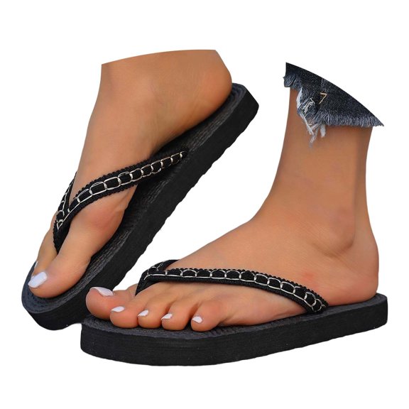 ibiyuan Women's Flip Flops Womens Thong Sandals Non- Tpr Sole Slippers for Women Soft Shoes for Women Dressy Casual
