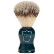 Parker Safety Razor SYNTHETIC Bristle Shaving Brush with Blue Wood Handle & Free Stand