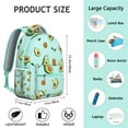 thumbnail image 3 of Avocado Pattern Students Backpack Cute Avocado Print School Bag with Healthy Avocado Fruit Design, Comfortable and Wear-Resistant, 3 of 5