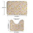thumbnail image 3 of Yiaed Coffee Donuts Print Bathroom Mat Set 2 Pieces Mat Anti-Skid Pad Ultra Soft and Absorbent Bathroom Bath Mat Contour Bath Rugs for Toilet Base, 3 of 6