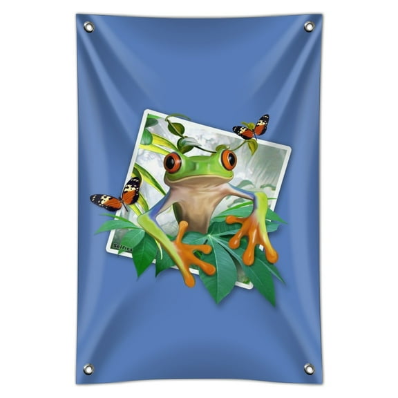 Tree Frog Selfie Picture Rainforest Home Business Office Sign
