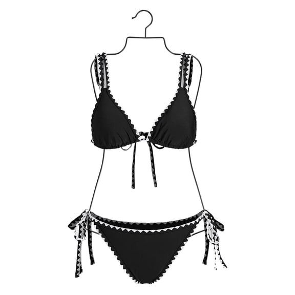 Black 10PCS Swimsuit Hangers, Stackable Body Shape Hanger with Practical Hooks, Metal Swimsuit Display Hangers, Lightweight Swimwear Clothes Hanging Racks for Homes, Retail Shops, Boutiques