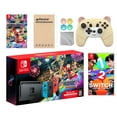 thumbnail image 1 of Nintendo Switch Mario Kart 8 Deluxe Bundle: Red/Blue Console, Mario Kart 8 & Membership, 1-2 Switch, Mytrix Wireless Pro Controller Peary Yellow Bear and Accessories, 1 of 8