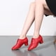 thumbnail image 5 of Zapatos de baile de cuero genuino para mujer, zapatos de baile latino para Salsa, suela suave, zapatos profesionales de Jazz y Tango para bailar, zapatillas de deporte para mujer, 5 of 5
