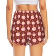 thumbnail image 2 of Lsque Cute Pig with Coins Printed Women's Running Shorts with Liner Pockets,Elastic Quick Dry Workout Athletic Gym Yoga Shorts,Womens High Waist Shorts-Large, 2 of 9