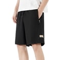 thumbnail image 7 of Big Boys Teen Cargo Shorts, Outdoor Quick Dry Hiking Shorts, Lightweight Athletic Short with Zipper Pockets Years 7-18 Black, 7 of 7