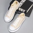 thumbnail image 4 of KEINDI Womens Classic Canvas Shoes Low Top Lace up Fashion Casual Sneakers Beige size 7, 4 of 7