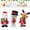 B-1B-home supplies, variant on ABPWLY Toys Musical Dancing Singing Santa Claus Christmas Decoration Novelty Toy with Scarf 15x16x32cm Soft Plush Battery Operated Party Festive Gift for Kids Girl Toys