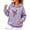 Light Purple_009, variant on Domuza Breast Cancer Awareness Hoodie Women Pink Ribbon Wings Print Long Sleeve Pullover Sweatshirts ,in October We Wear Pink with Pocket Tops Light Purple L