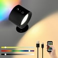 thumbnail image 1 of Xihbxyly Ofertas relámpago de liquidación de hoy Graduación de 360 grados de LED de pared, control de color RGB y recargabilidad de pared, 1 of 2