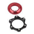 thumbnail image 2 of Bike Disc Brakes Center Lock Adapter, Center Lock Hubs Aluminium Alloy 6 Bolts Centre Lock Disc Rotor Adapter Set Bicycle Accessory, 2 of 7