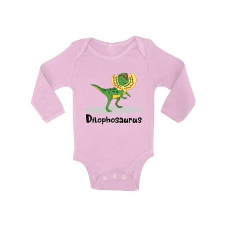 

Awkward Styles Dilophosaurus Dinosaur Baby Bodysuit Long Sleeve Dinosaur One Piece Top for Baby Long Sleeve Dinosaur Bodysuit Dinosaur Gifts for Baby Boys and Baby Girls Spirit Animal Bodysuit